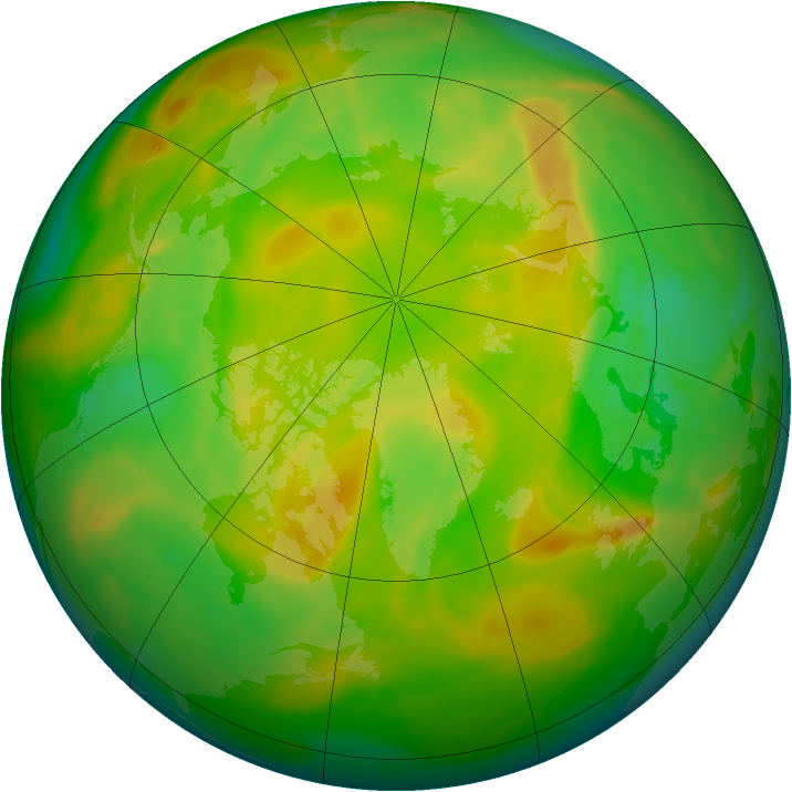 Arctic ozone map for 29 May 2007